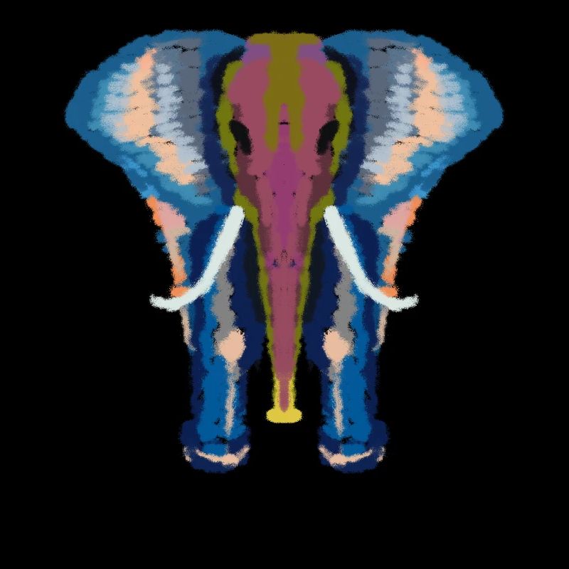 bunter Elefant