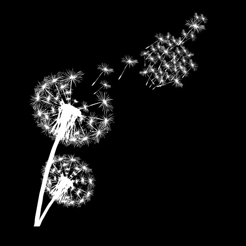 Middle finger dandelion insult