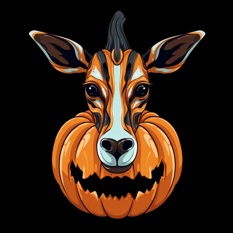 Okapi Pumpkin Lazy Halloween Party Costume pour