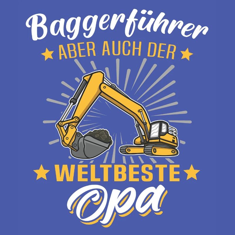 Baggerfahrer Opa Baggerführer