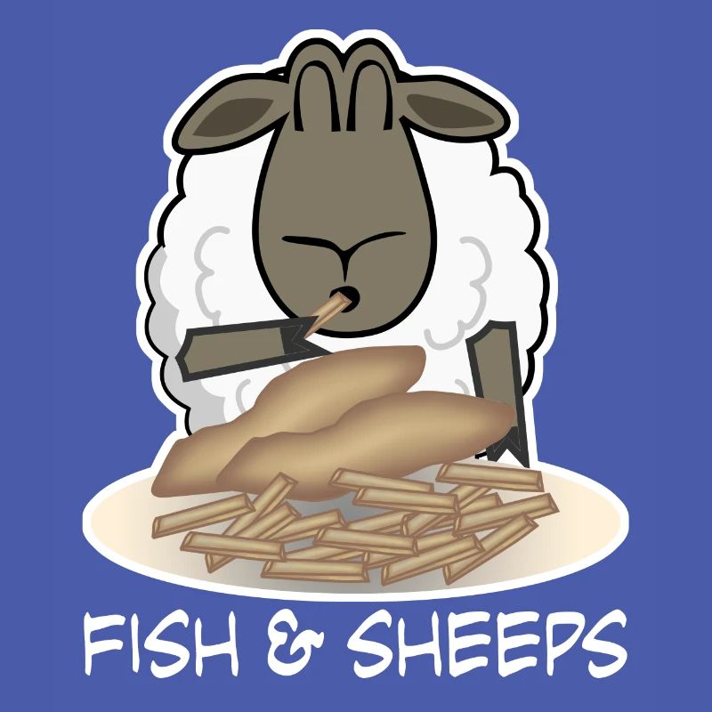 Le mouton mange le Fish and Chips Shepherd