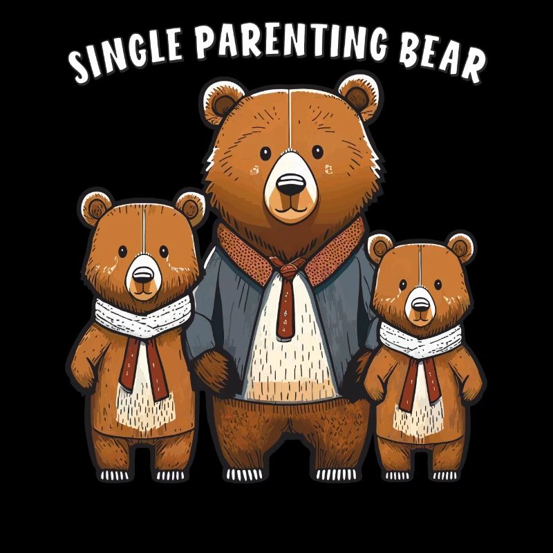BEARS SINGLE PARENTING BEAR