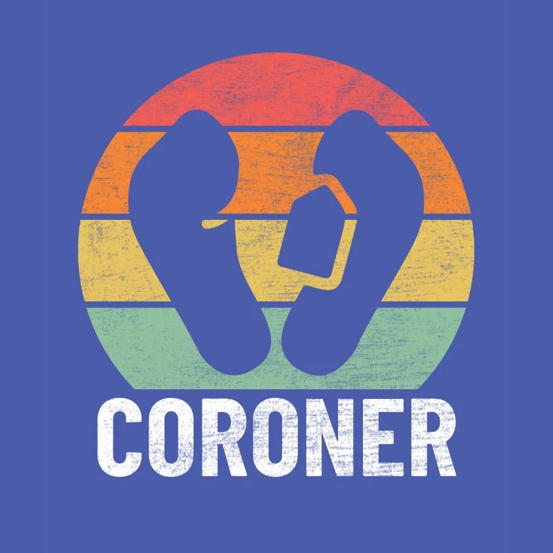Coroner Rétro Drôle Forensic Coroner adjoint