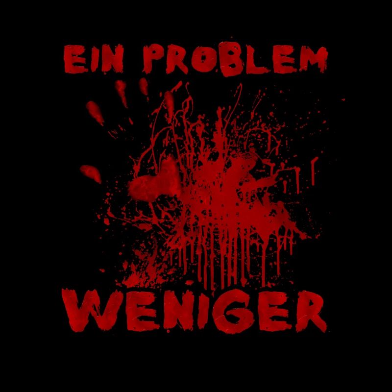 Ein Problem weniger - Witziger Halloween Spruch