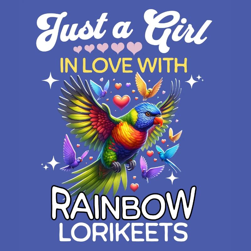 Regenbogenlori Mädchen Rainbow Lorikeet