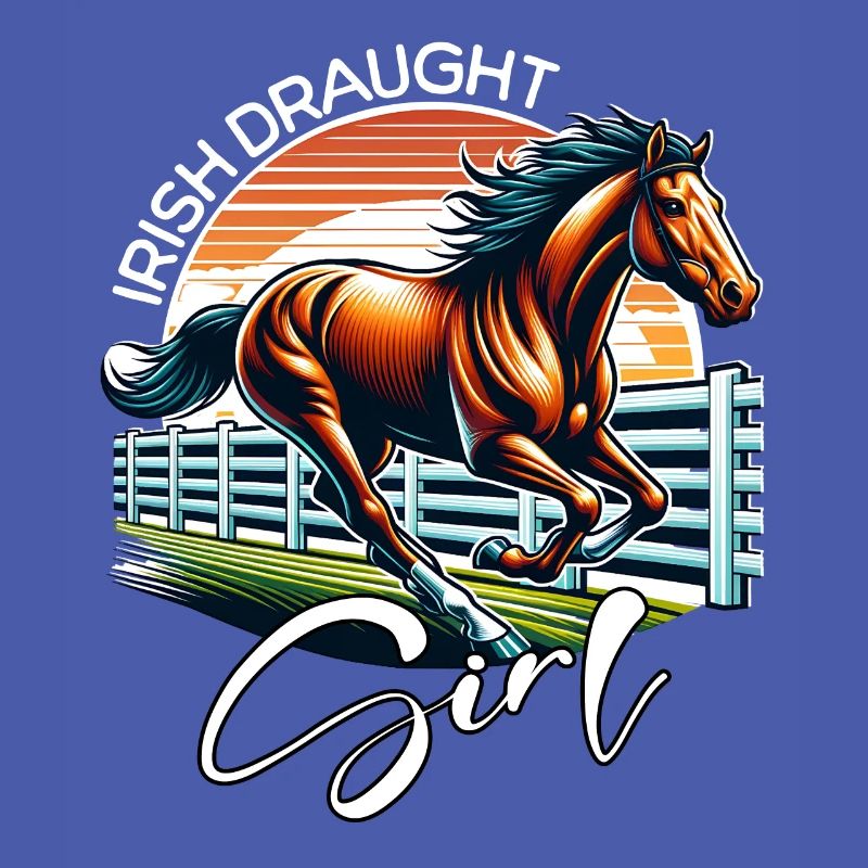 Irish Draught Mädchen Irisches Zugpferd