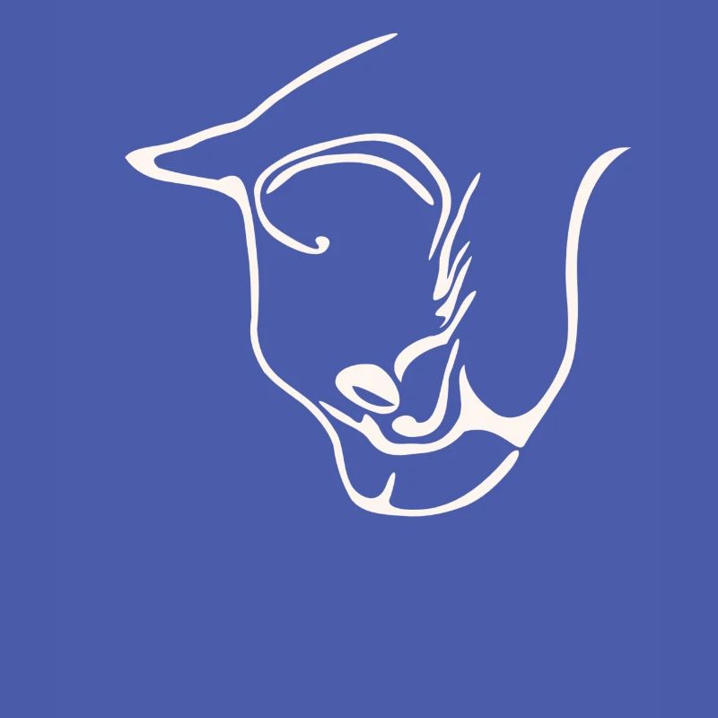 Conception graphique de visage de chat