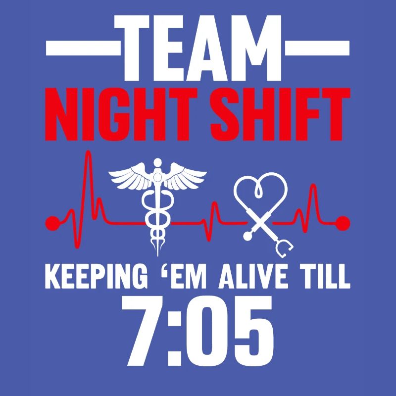 Team Night Shift Funny Dialysis Tech Nurse