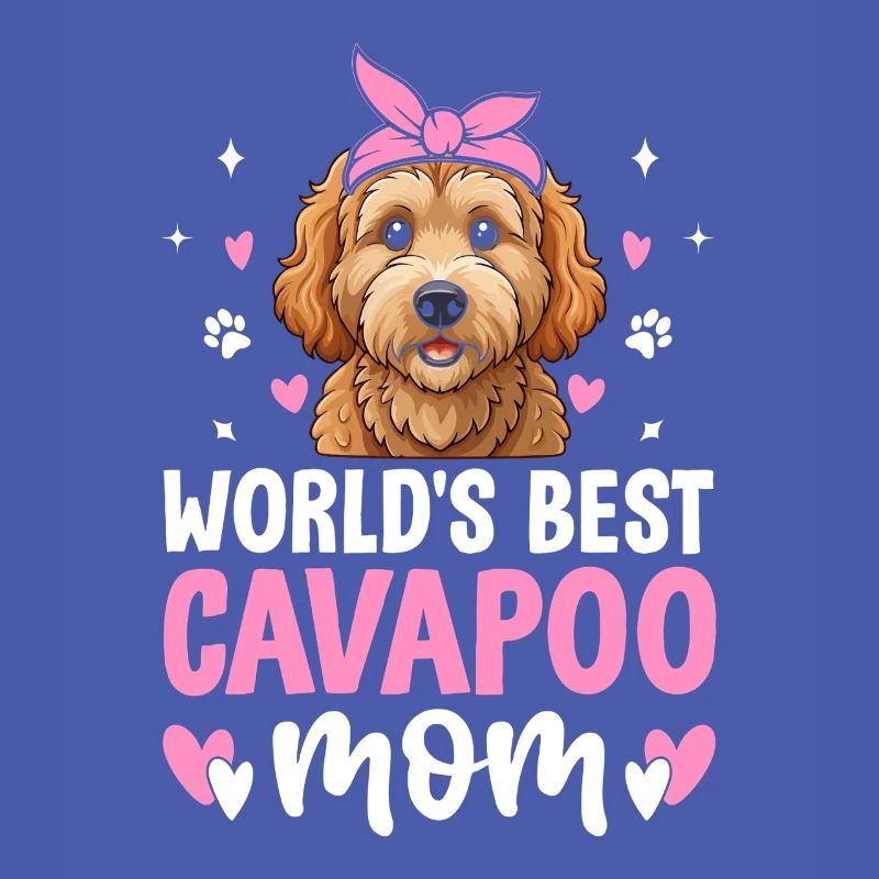 Cavapoo Maman Appréciation Cavadoodle Drôle Chien de compagnie
