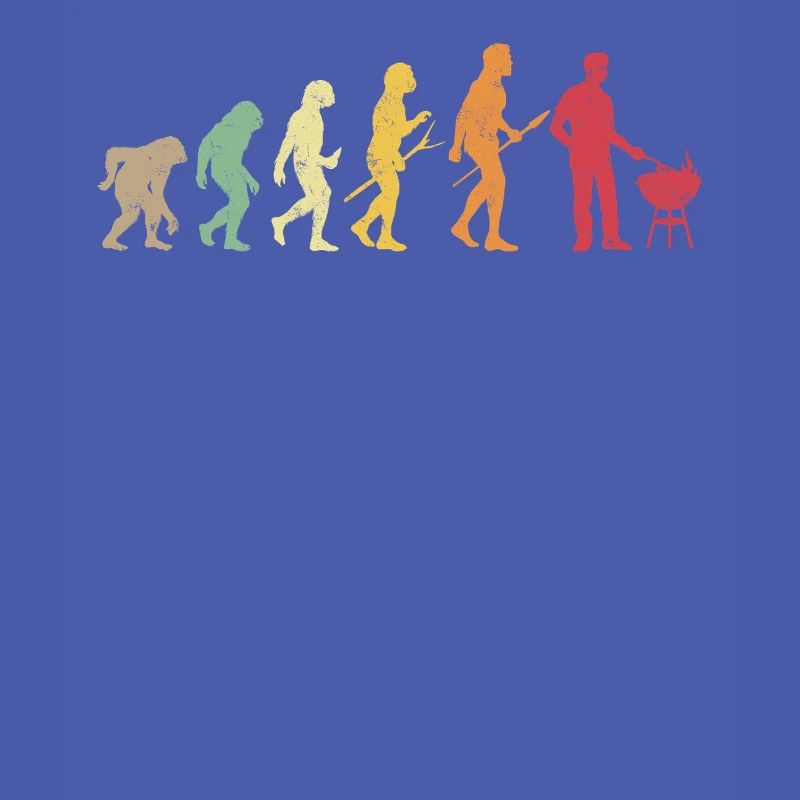 Evolution des BBQ-Grillens Retro-Fleischräucherns