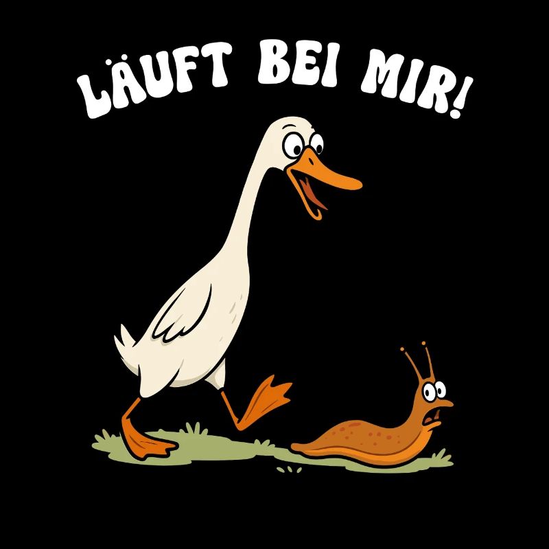 Runner duck runs with me Runner Duck Snail Duck