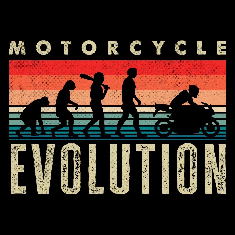 Motorcycle Evolution Vintage Biker Motorcycle