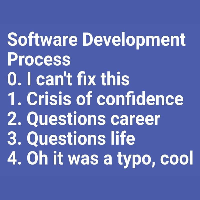 Software Development Process: Crisis to Typo! #Cod