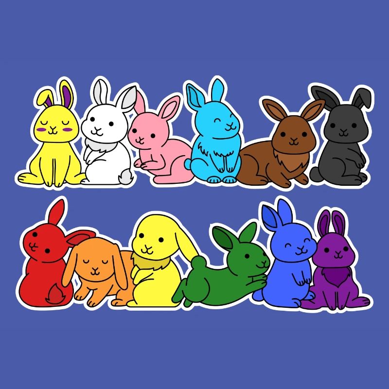 Fierté Progrès Flag Lapin Égalité