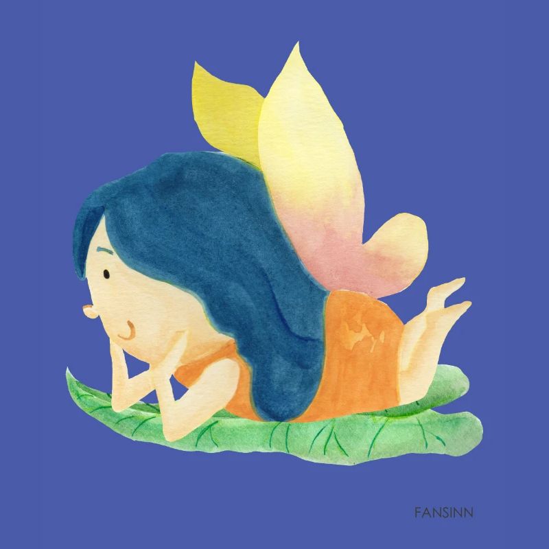 Fee Elfe Garten Märchen Mädchen Blume Geschenk