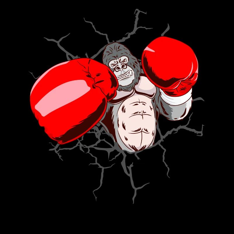 Gorille de la boxe arts martiaux drôles