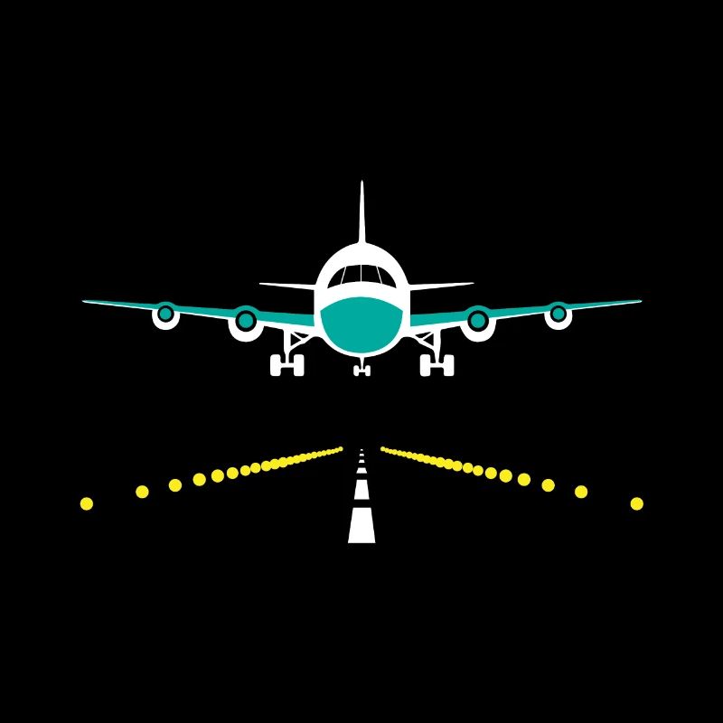 Flugzeug landet, Flughafen
