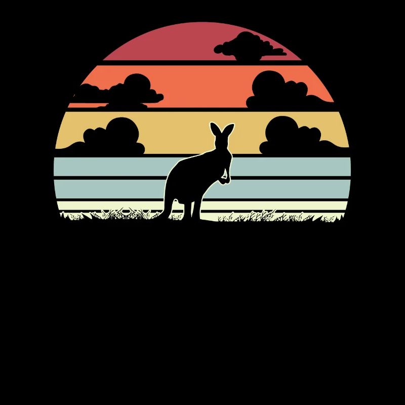 Känguru retro Geschenk