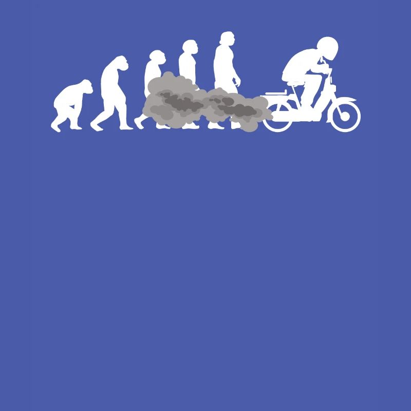 Mofa Mofaroller EVOLUTION Moped Mofafahrer tshirt