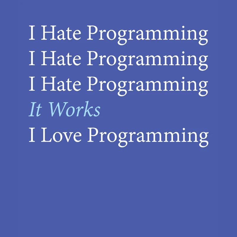 Je déteste le codage du programmeur de programmation