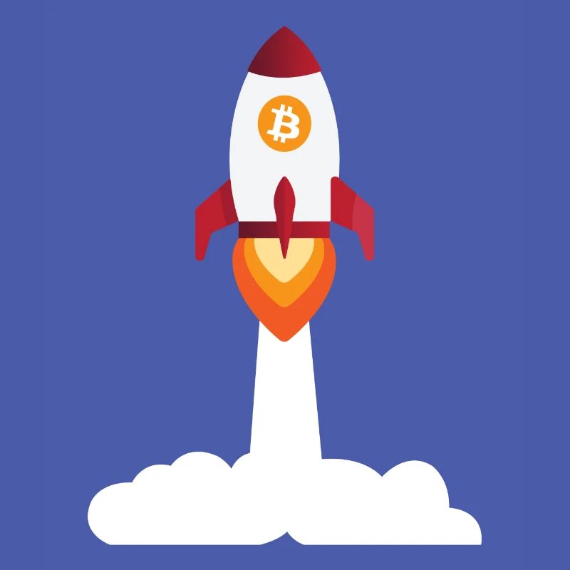 Bitcoin Rocket - Bitcoins de crypto-monnaie