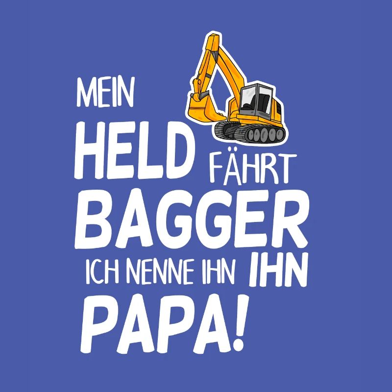 Bagger Held Papa Vater Geschenk