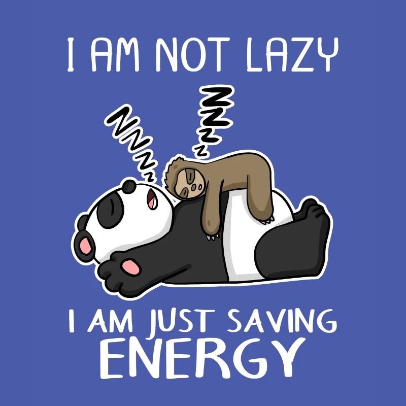 Funny sloth panda saying funny gift