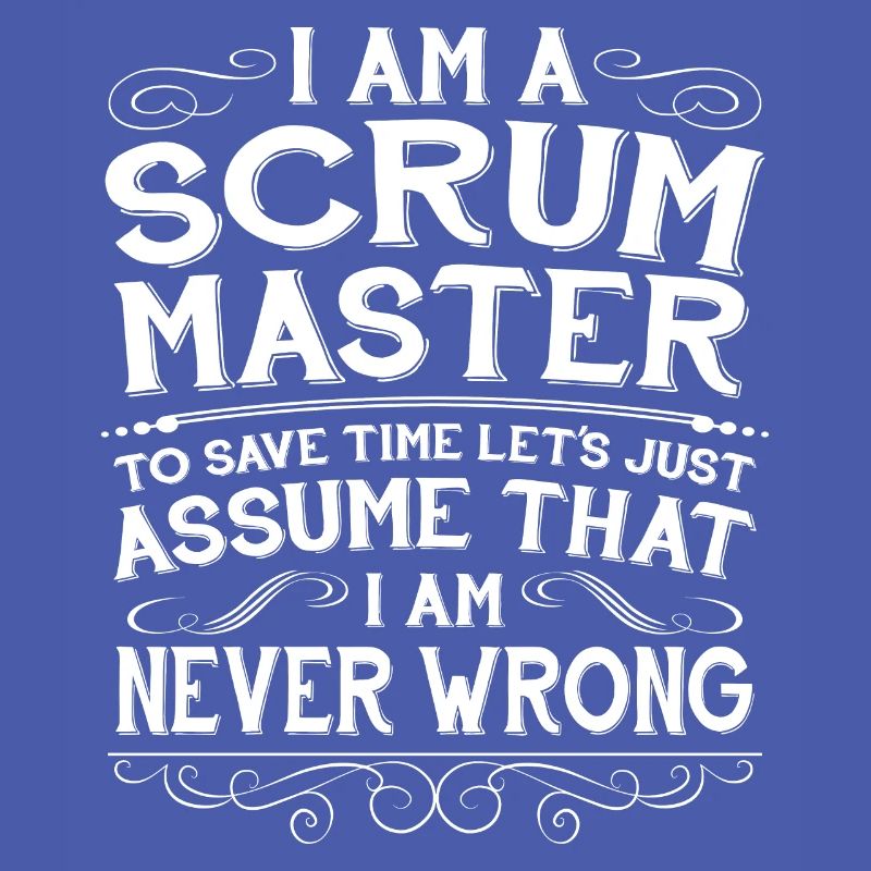 Lustiger Scrum Master Computer