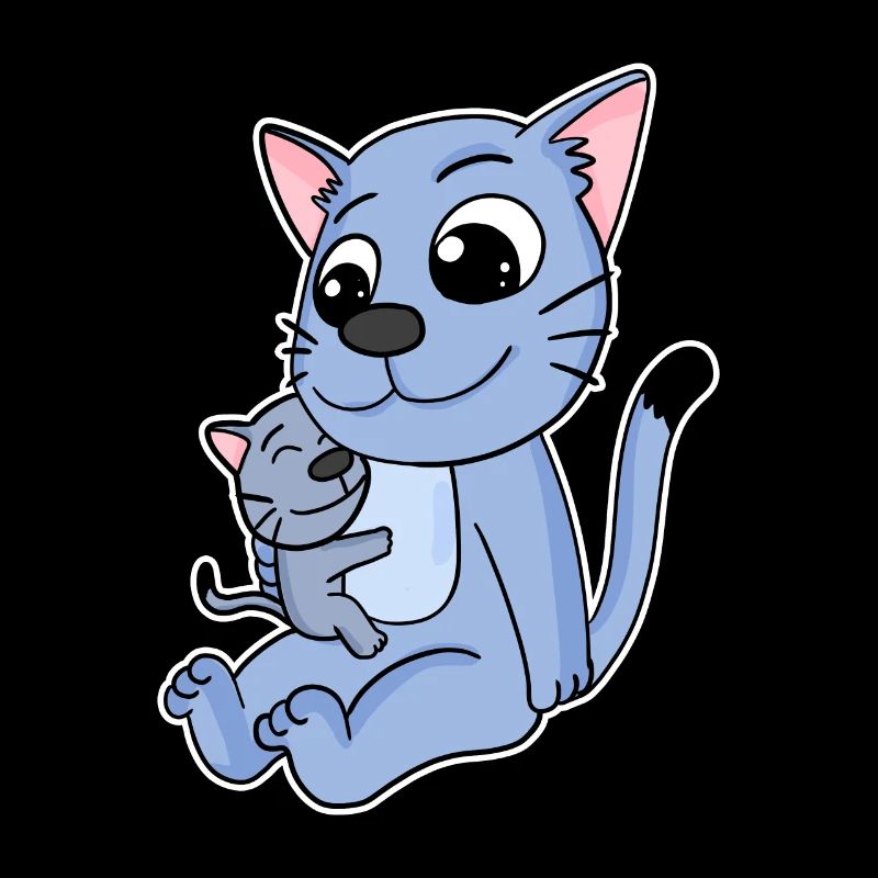 Famille chat - Chat avec bébé - Chat