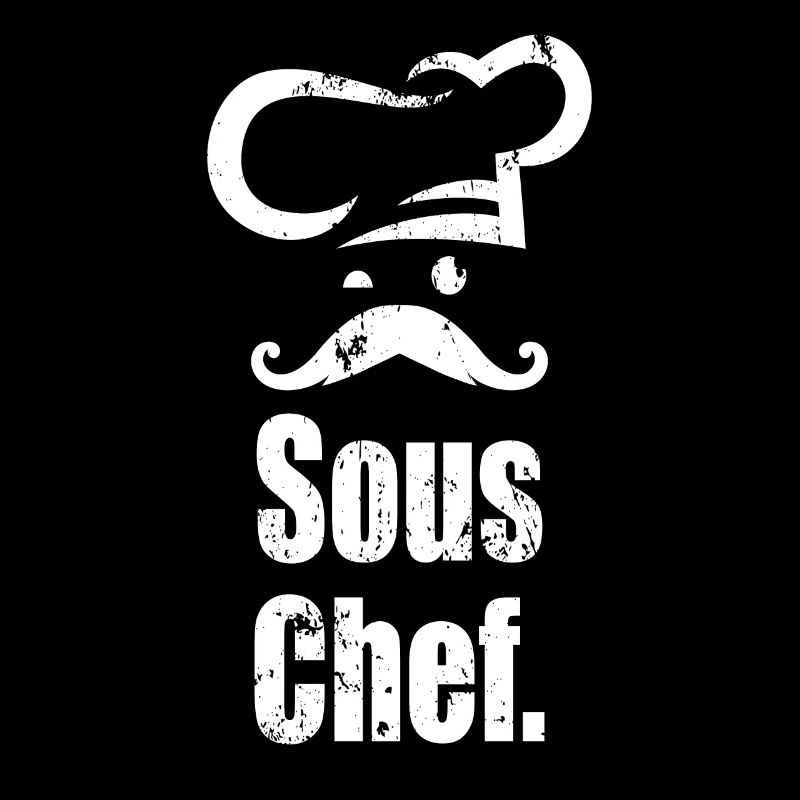 Sous Chef - Head Chef Chef with mustache