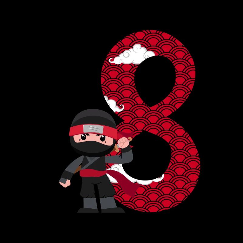 8th Birthday Boy Ninja 8 Years Ninja Costume