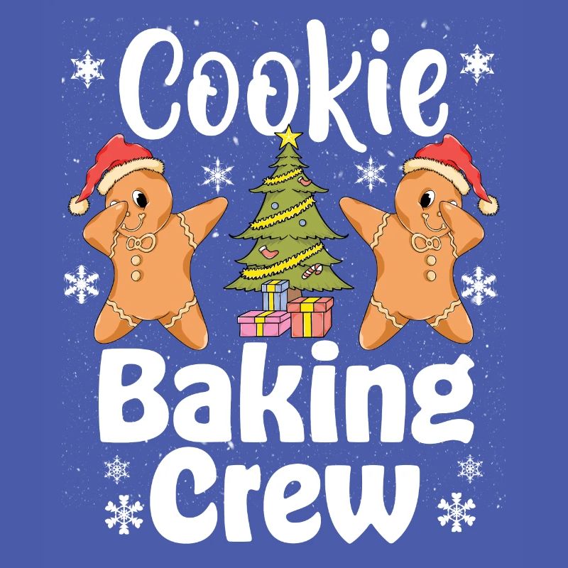 Équipe de cuisson de biscuits de Noël