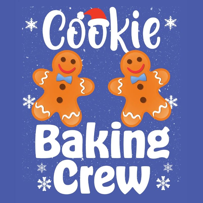 Équipe de cuisson de biscuits de Noël