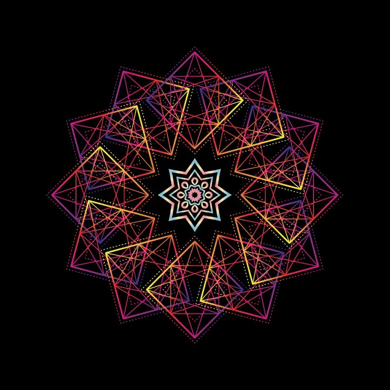 Géométrie sacrée Fleur de vie cube de Métatron