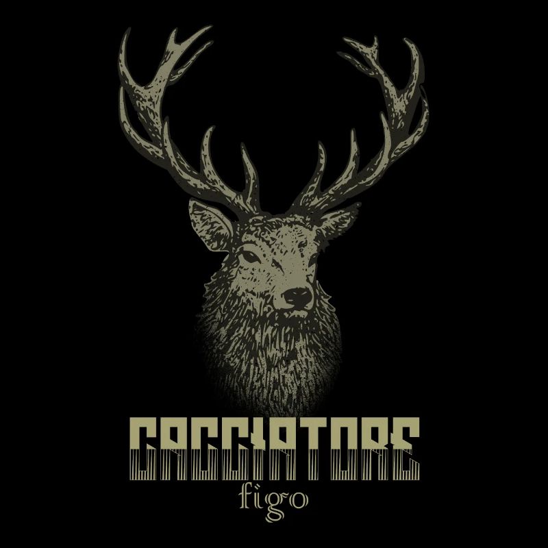 cacciatore figo caccia con cervo