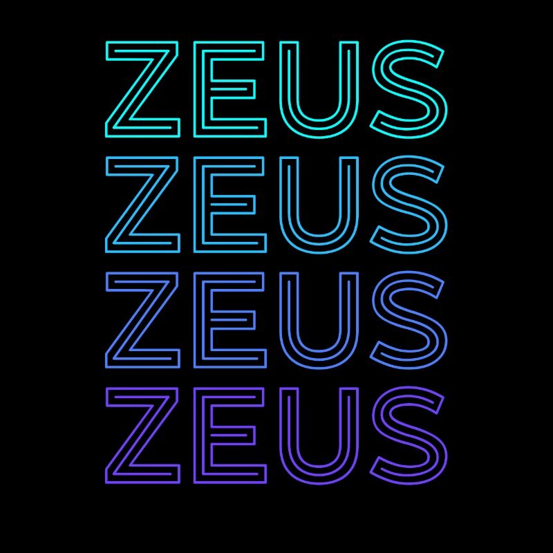 Zeus God Thunder Ancient Greek Mythology Ret