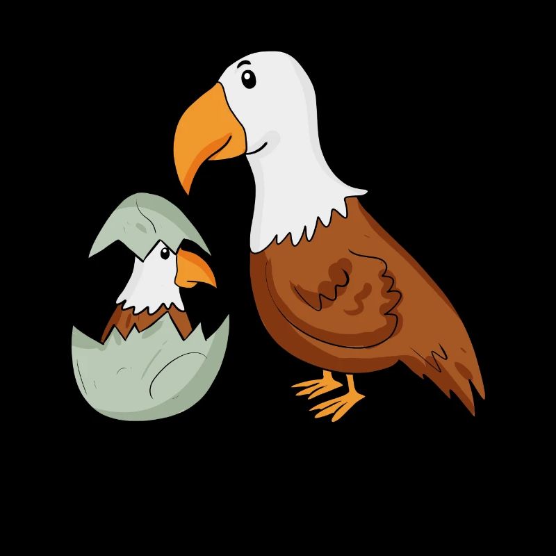 Aigle avec Bébé Aigle