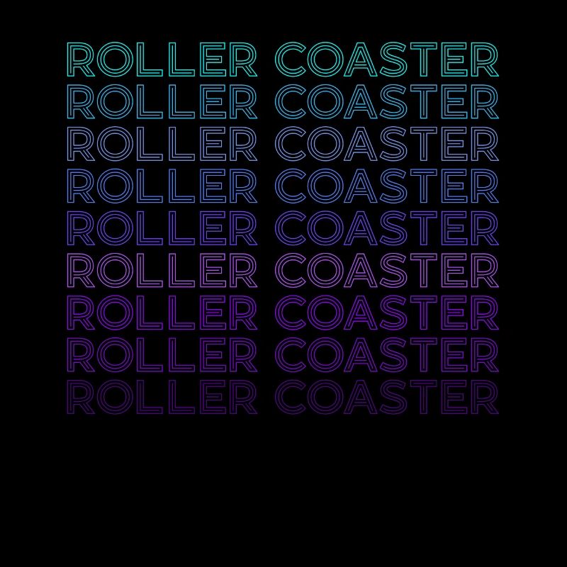 Roller Coaster Amusement Park Retro