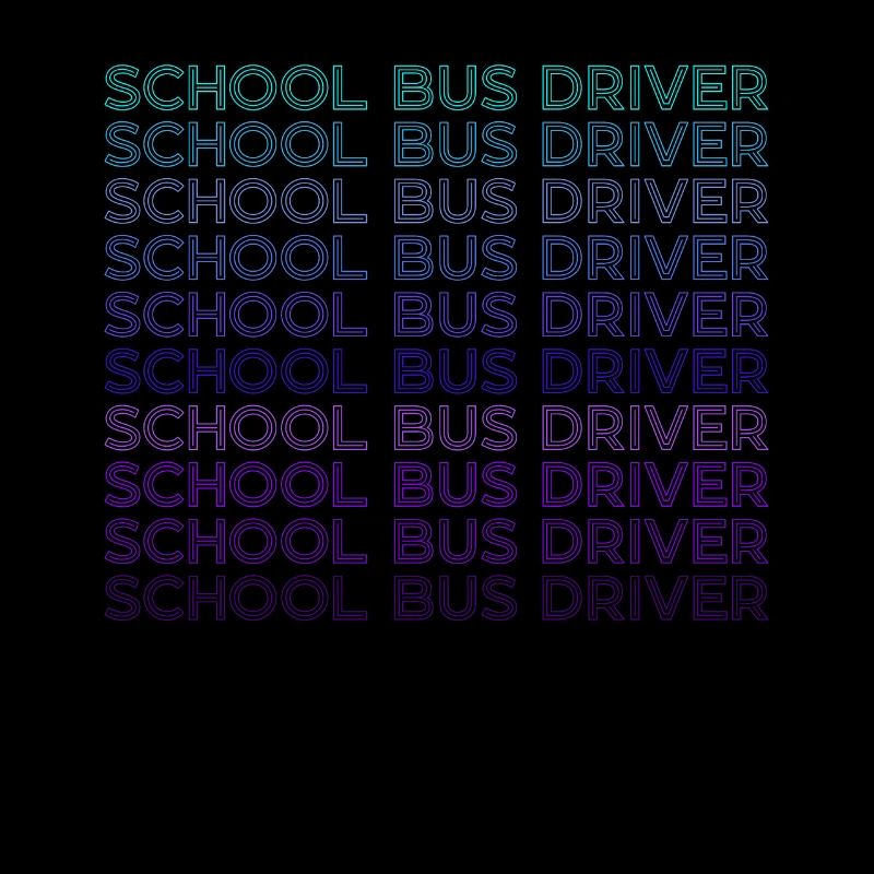 School bus driver Retro