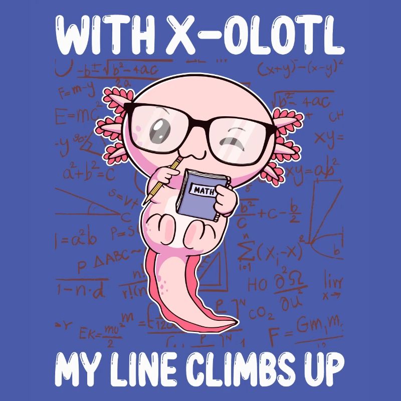 Funny Math Kawaii Axolotl Gift