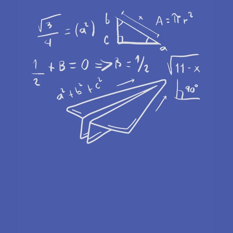 Paper Airplane Pilot Math Teacher Engineer