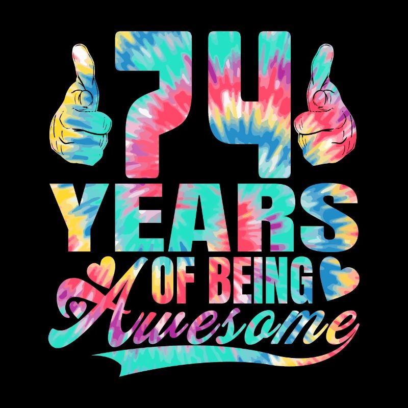 74e anniversaire ou anniversaire 74 ans d’existence