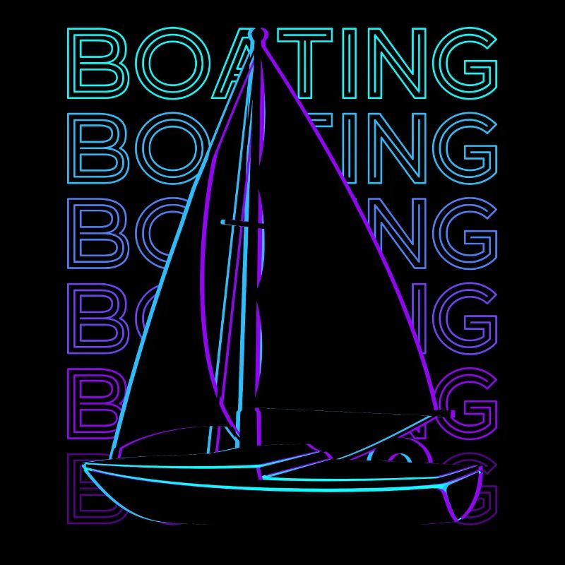 Bootfahren Segelboot Retro Geschenk