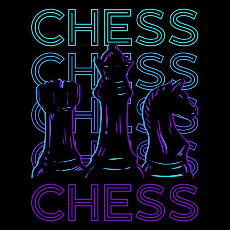 Joueur d’échecs Maître d’échecs Retro Gift