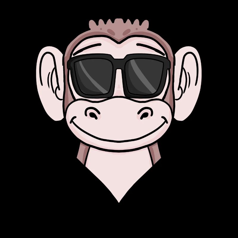 Singe cool avec des lunettes de soleil