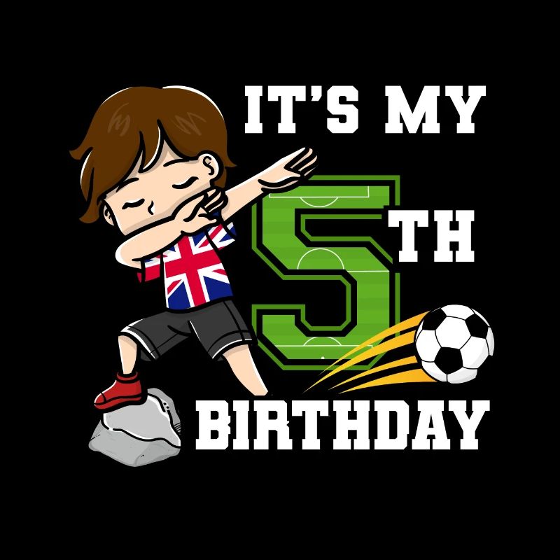 Soccer Boy C’est mon drapeau du 5e anniversaire
