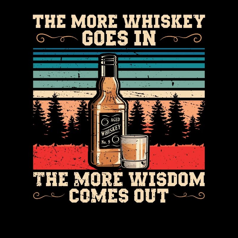 Plus il y a de whisky dans | Chemise Bourbon Drinker