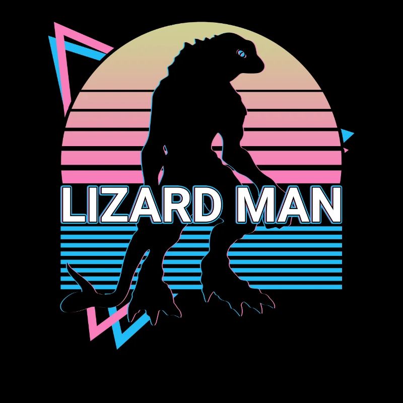 Eidechsenmann Kryptide Kryptozoologie Retro