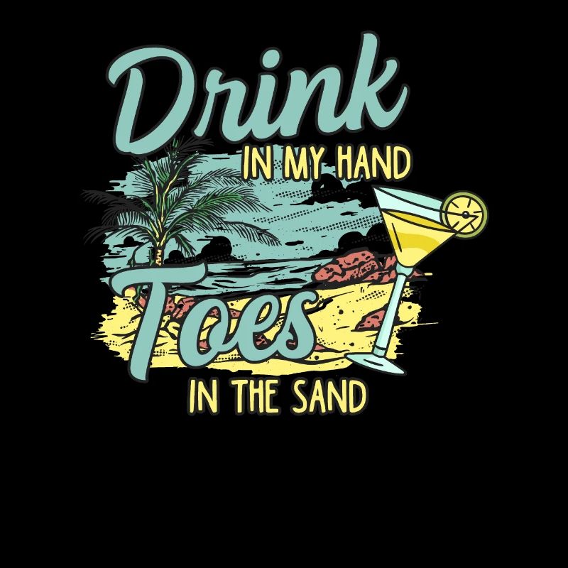 Boire dans mes orteils dans le sable Beach Holiday