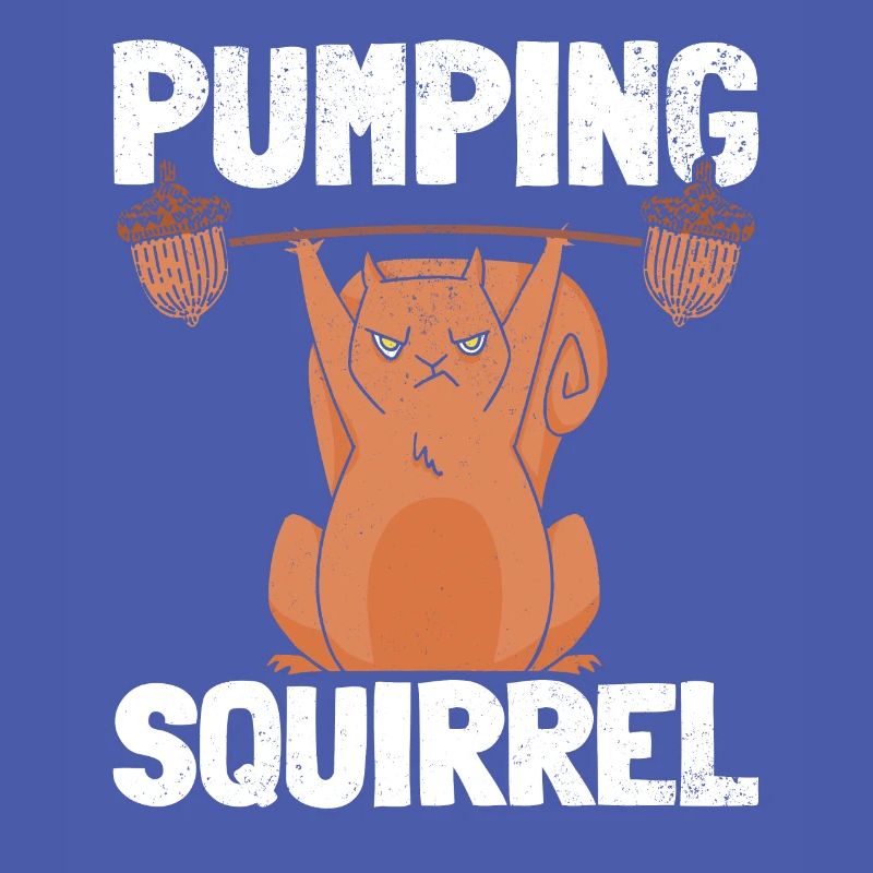 Bodybuilding Eichhörnchen Lifting Eichhörnchen